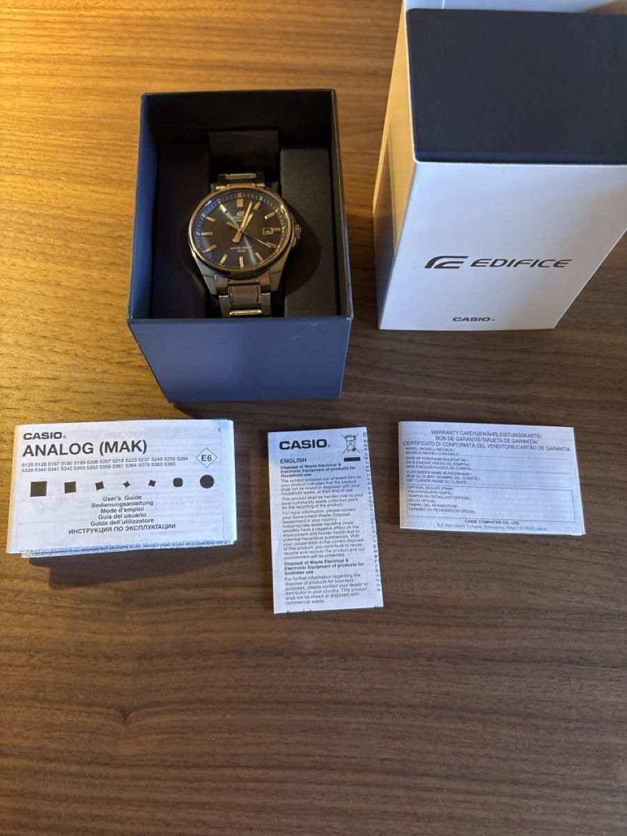 Edifice Orologi: Casio EFV-150D-2AVUEF Analoguhr, 46.5mm – Nuovo (secondo la descrizione) da Wettingen venduto da sra_5nd2 3