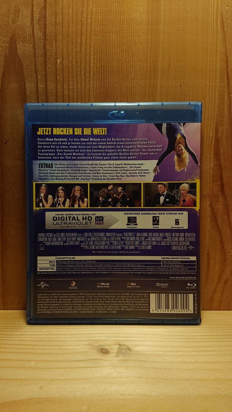 Tutti i DVDs: PITCH PERFECT 2 auf Blu-Ray – Usato da Wilderswil venduto da Exebub 1