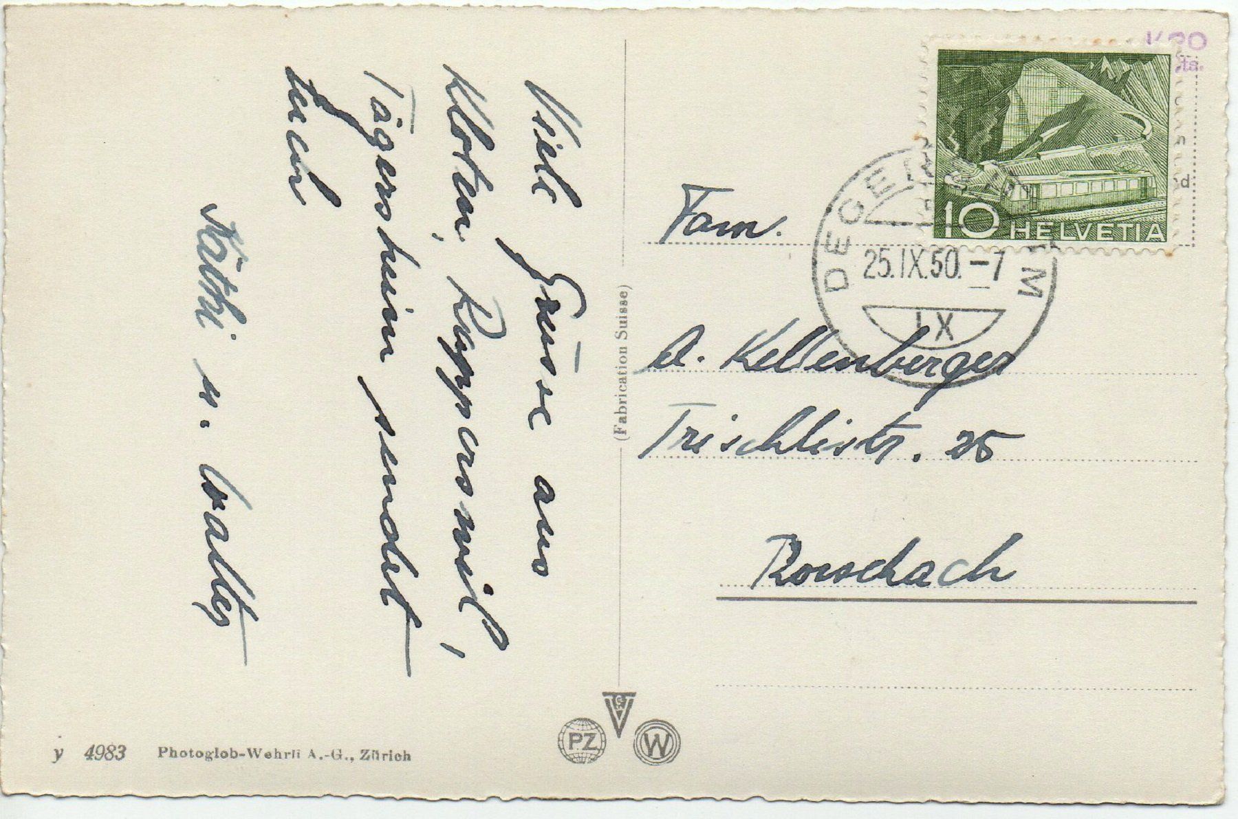 Cartoline postali: RAPPERSWIL vom See aus – Usato da Jona venduto da philajona 1