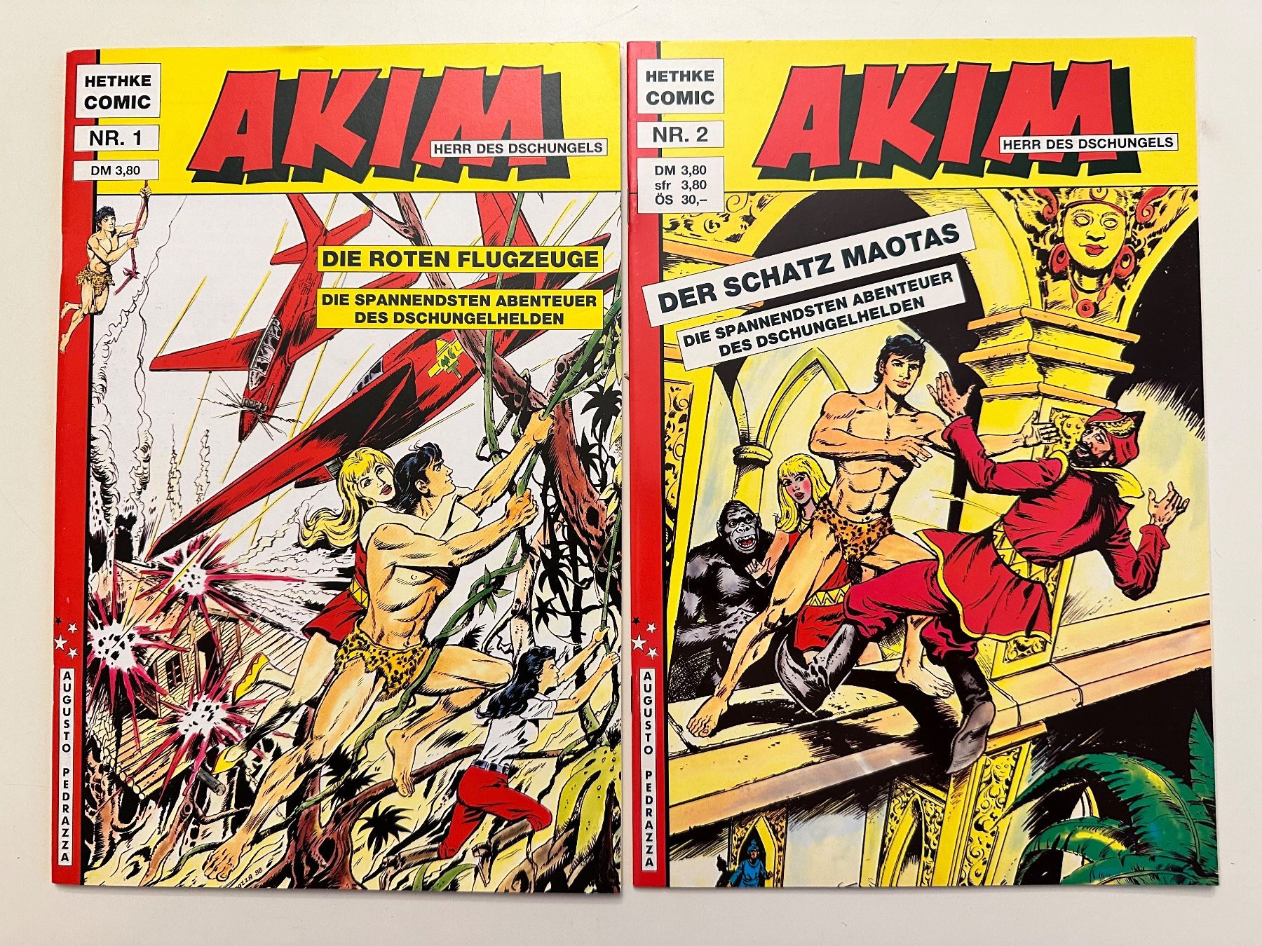 Comics: AKIM HERR DES DSCHUNGELS BAND 1 + 2 - HETHKE COMIC – Gebraucht aus Münsingen von Ganjam