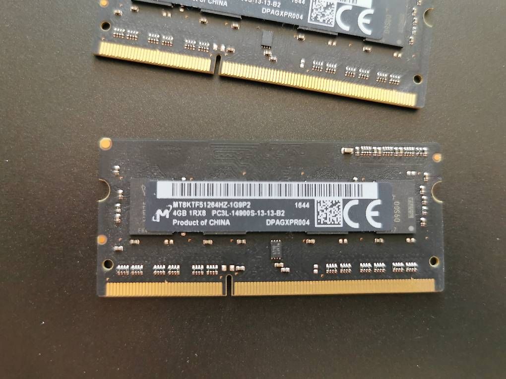 Memoria / RAM: RAM MICRON 2X 4GB MT8KTF51264HZ-1G9P2 – Usato da Oberdorf BL venduto da FabioSantoro1990