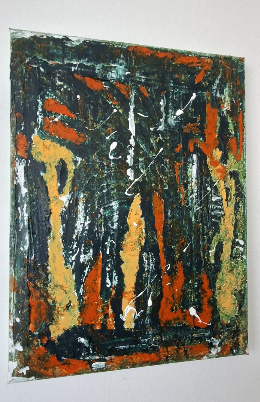 Gemälde: Abstraktes Gemälde, Kunstwerk,handmade 30×40 – Neu (gemäss Beschreibung) aus Riehen von Steinbock1970 2