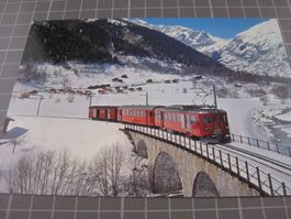AK Fiesch mit Zug