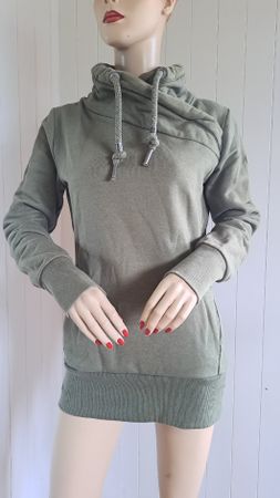 RAGWEAR Schalkragen Hoodie NESKA Sweatshirt Pulli M 38 kaki