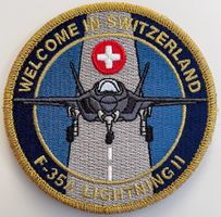 Schweizer Luftwaffe F-35A Patch welcome in Switzerland