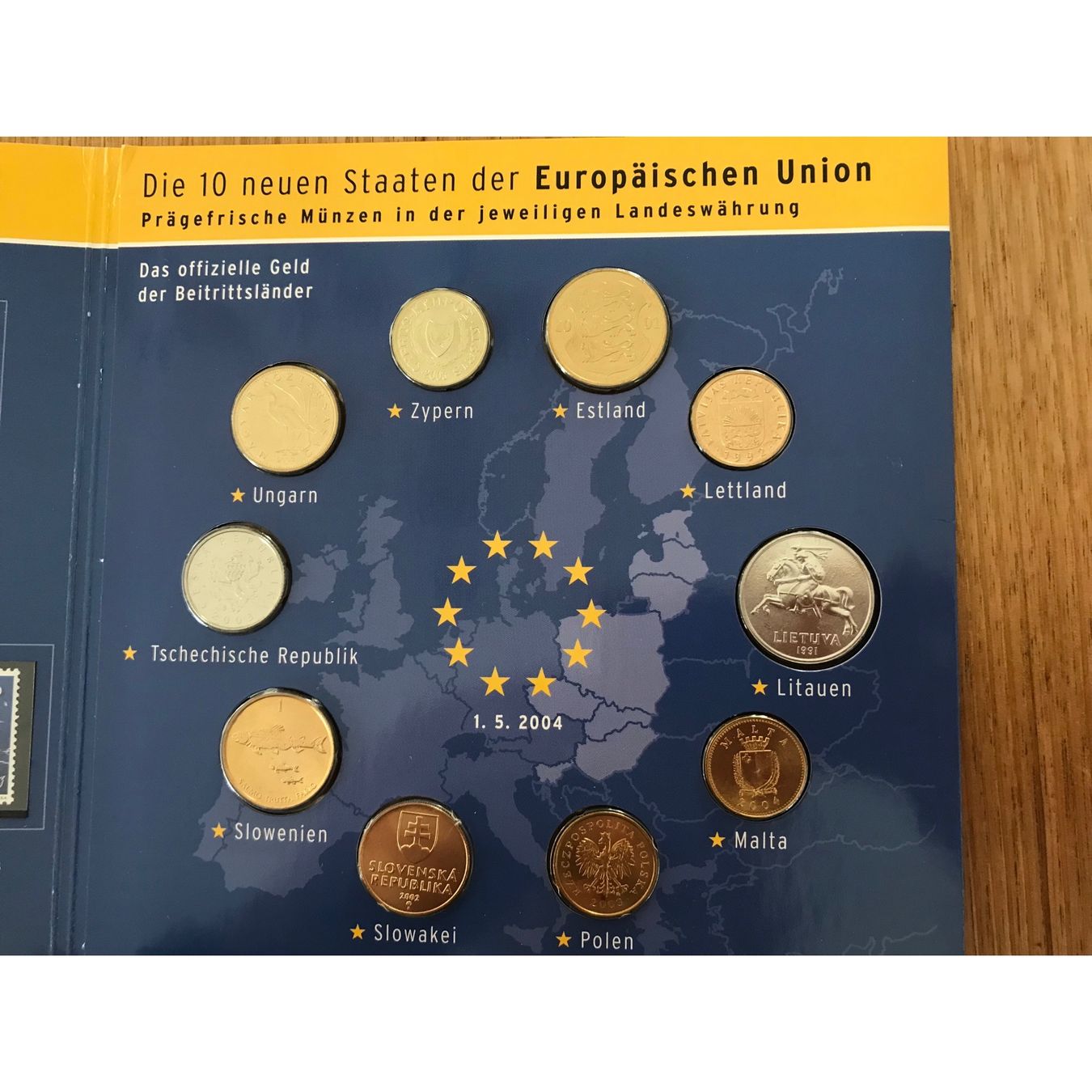 Alle Münzen: 10 Neue EU-LÄNDER : Münz & Briefmarken Set 1.5.2004 – Neu (gemäss Beschreibung) aus Hugelshofen von seagull 3