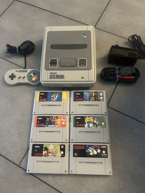 Nintendo Console: Nintendo Snes Konsole mit 6 Top spiele – Usato da Oftringen venduto da Breza22 5