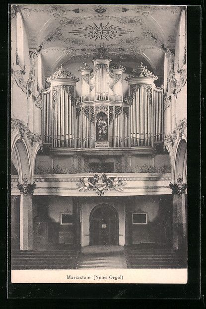 Cartoline postali: AK Mariastein, Neue Orgel in der Kirche – Usato da Berlin venduto da bartko-reher