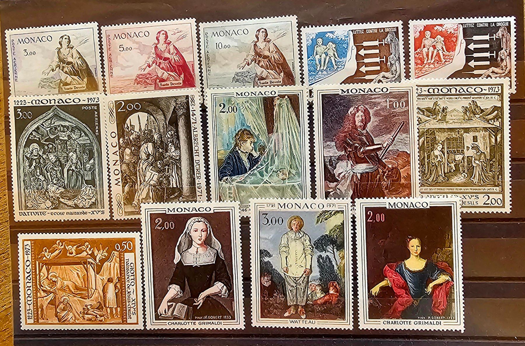 Alle Briefmarken: MONACO timbres neufs **, 1971, 1973 – Neu (gemäss Beschreibung) aus Les Valettes von Nuba1