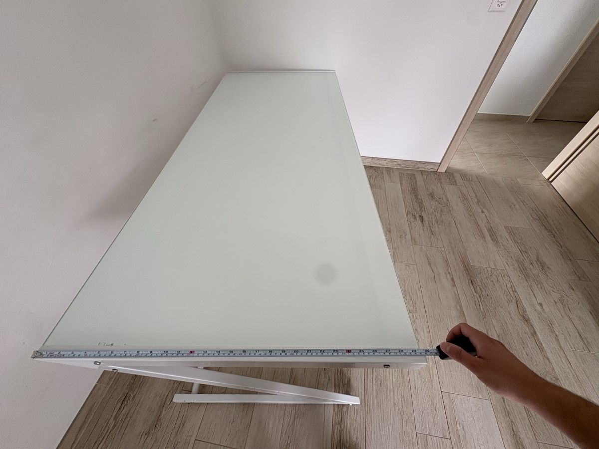 Scrivanie: Bureau design verre blanc structure métal – Usato da Conthey venduto da ale_fwf2 5