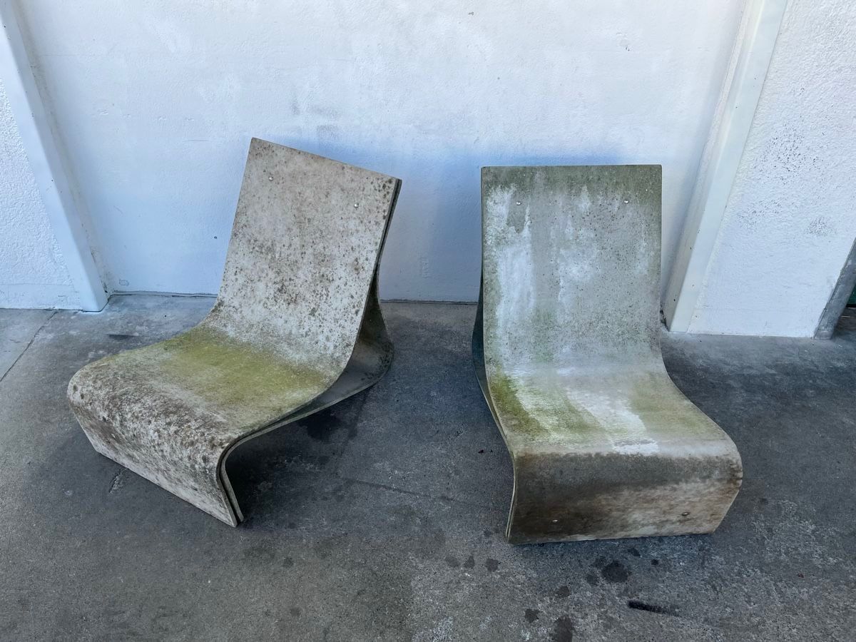 Eternit Poltrone: 2 Eternit Sponeck Sessel, nach 1991 – Usato da Zürich venduto da ERATOMIUM 1