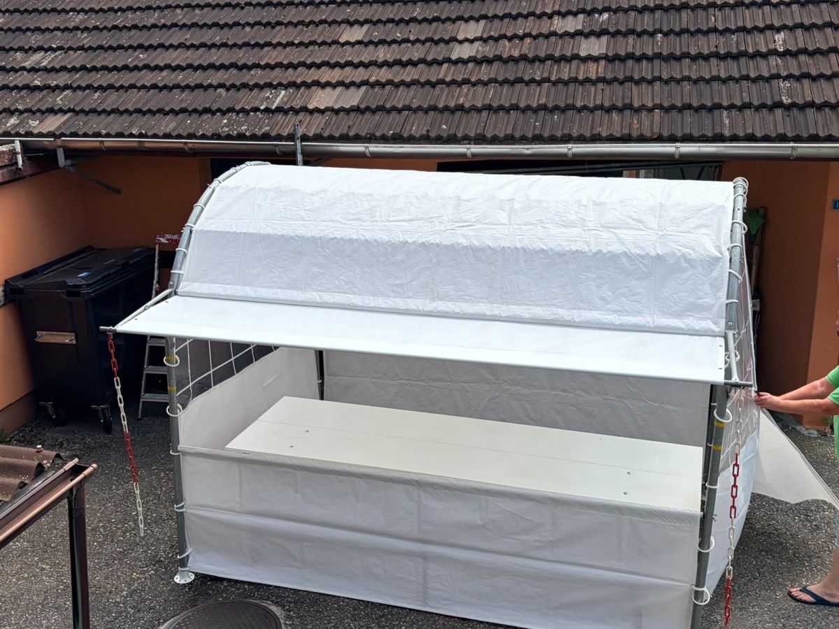 Sonstiges für Firmenanlässe & Parties: Marktstand Festzelt Verkaufsstand mit Dach – Gebraucht aus Lohn-Ammannsegg von Lancer98 4