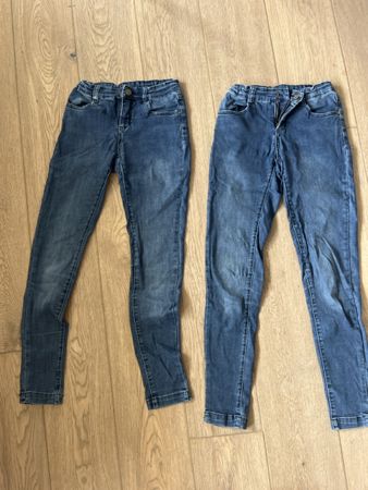 2 Jeans Pomp de Lux blau Grösse 164 guter Zustand