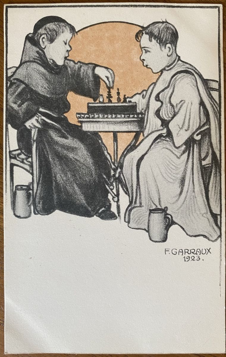 Cartes postales: Joueurs d’échecs. Florentin Garraux.Cartes Postales. – D'occasion à Biel/Bienne par sol_7wtq 6