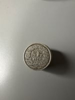 1/2 Franken 1920 Münze gebraucht