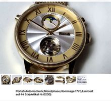 PortaS Automatik Uhr Mondphase "Jellinek" Limitiert Nr.44