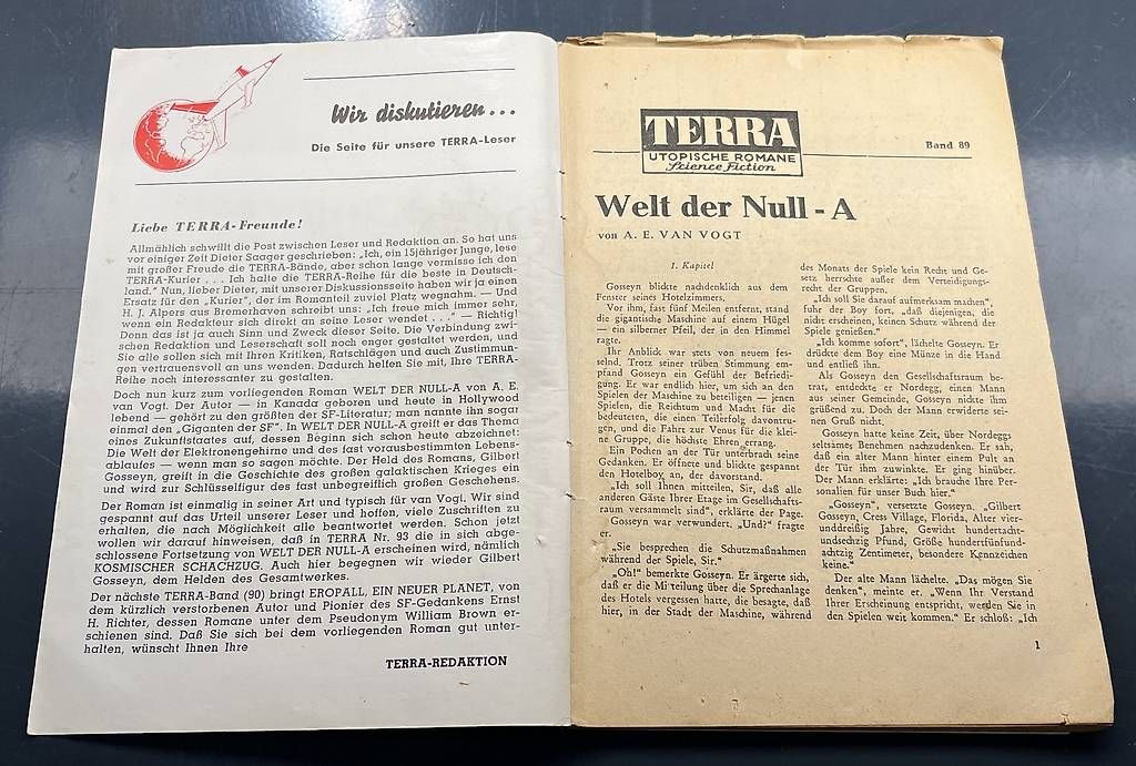 Bücher: TERRA Utopische Romane, Band 89, "Welt der Null-A" – Gebraucht aus Bern von daskannweg 2