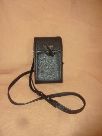 sac porte téléphone KATE SPADE new york en cuir noir femme