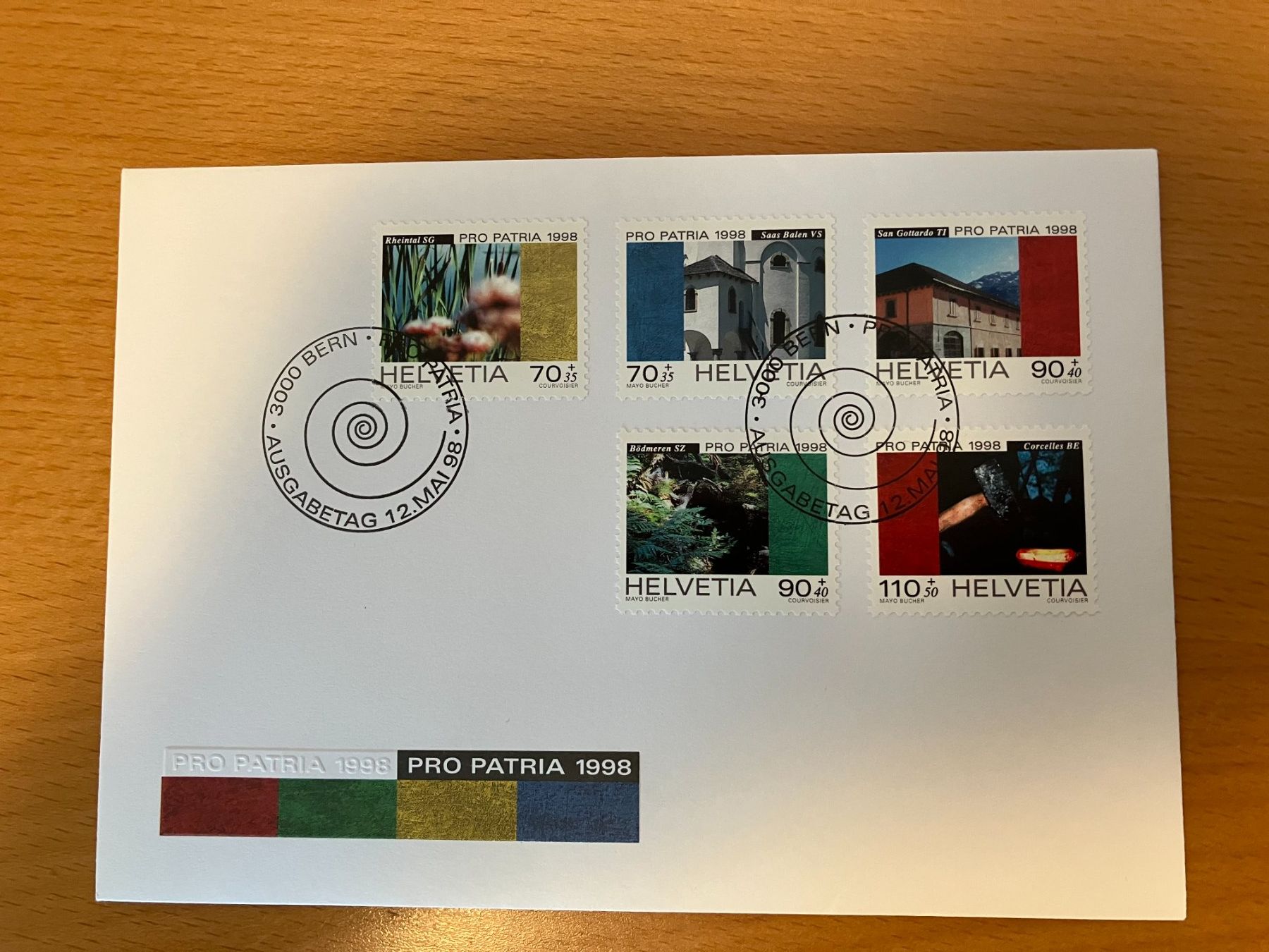 Tutti i francobolli: CH FDC Pro Patria Satz 1998 – Usato da Koblenz venduto da Markenhimmel