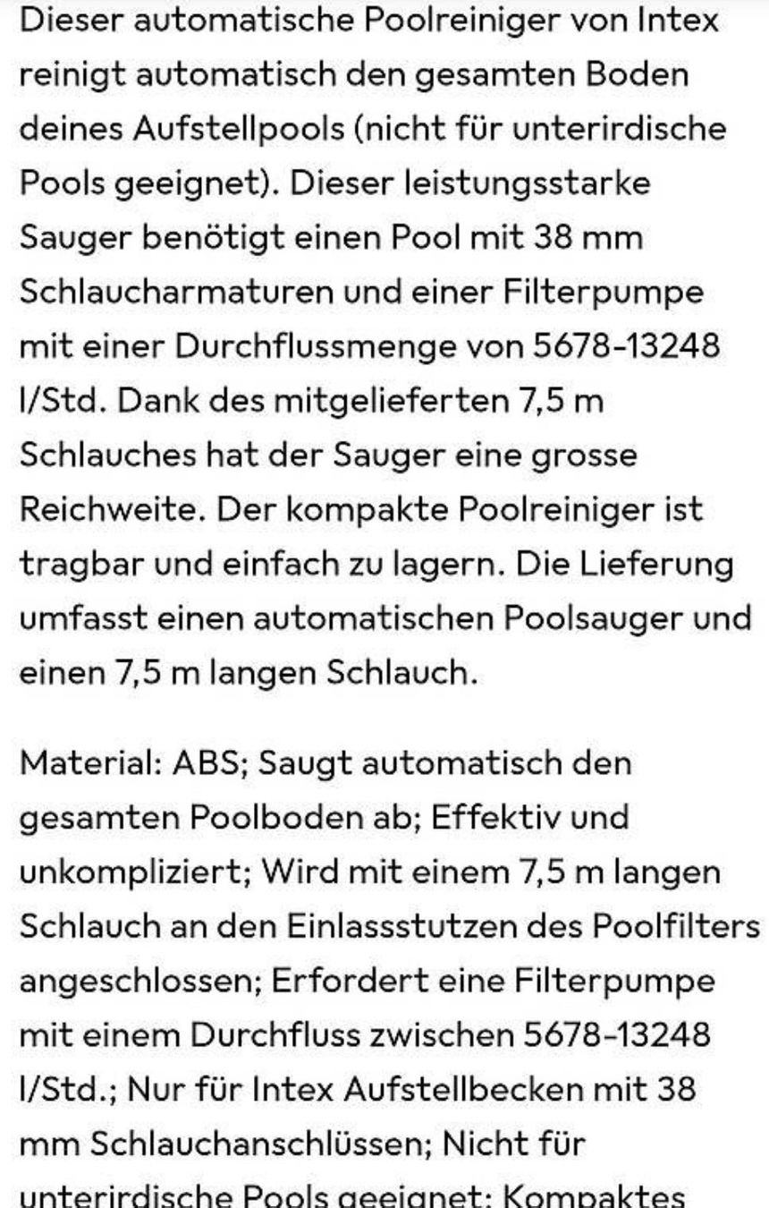 Intex Schwimmbad-Zubehör: Intex Poolroboter – Gebraucht aus Riedt b. Erlen von Meoni 2