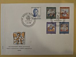 Erst Tag Brief (Bundesfeiermarken) 1966