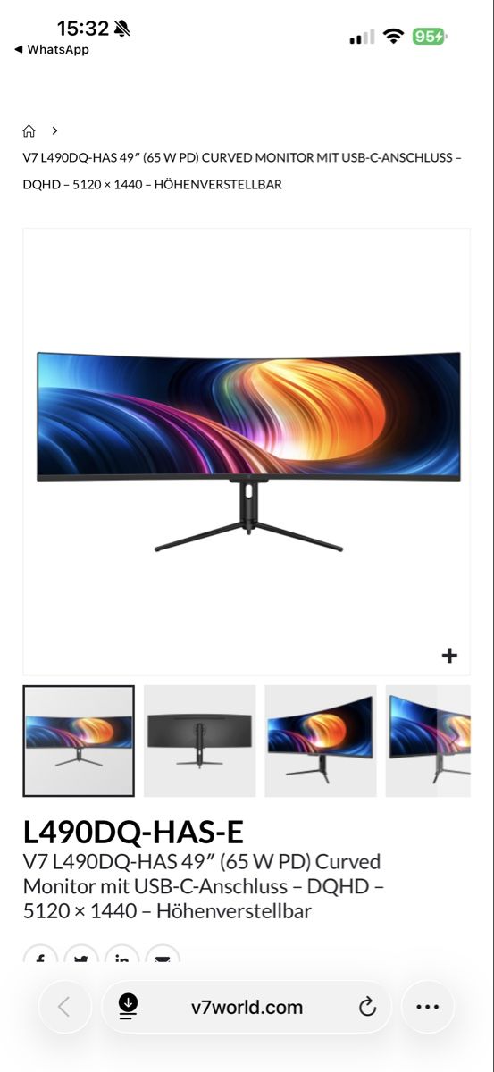 Viewsonic Monitor: Curved Monitor – Usato da Sennhof venduto da furkanAlb 3
