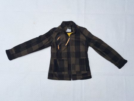 Tolle Skunkfunk Jacke mit 65% Wolle Gr. S