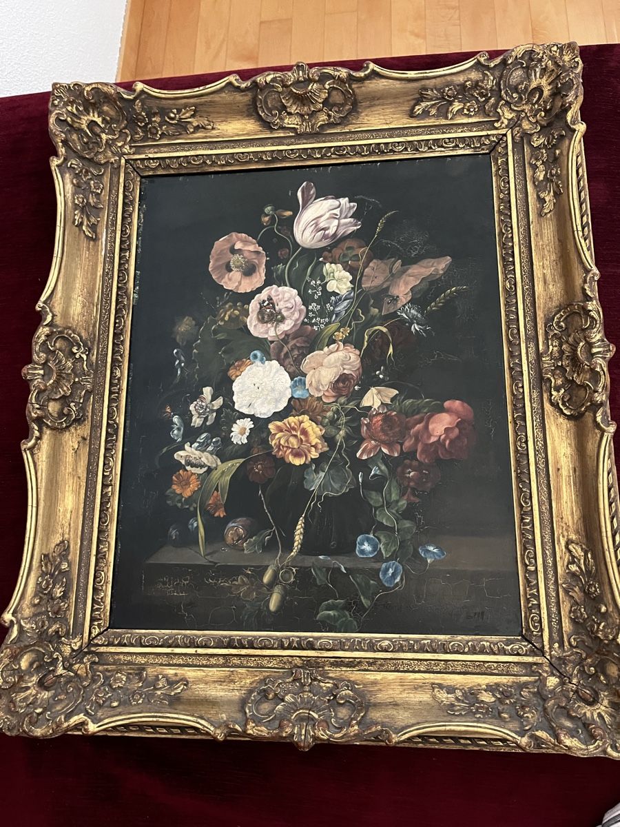 Dipinti: Blumenbild Oel auf Holz – Usato da Hünenberg See venduto da AmmBri 2