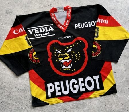 ORIGINAL SC BERN SCHWEIZER MEISTER TRIKOT #8 STEINEGGER,1997