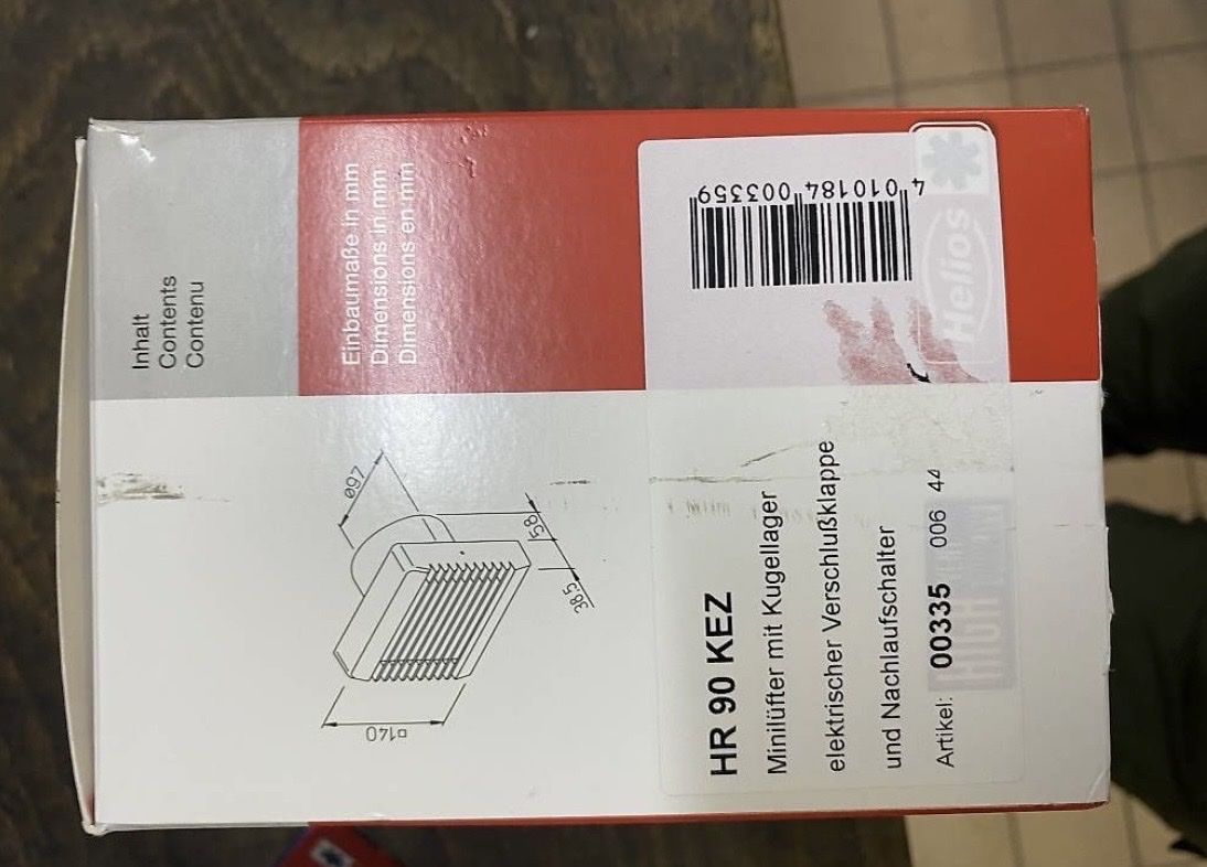 Helios Ventilatori: Ventilation Helios HR 90 KEZ – Nuovo e nell'imballaggio originale da Bex venduto da roland1991 1
