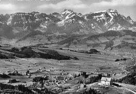 Gäbris (Appenzell)  Flugaufnahme mit Blick zur Säntiskette G