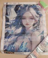 Diamond Painting Set, Winterfee, 40x50cm, Neu & Komplett