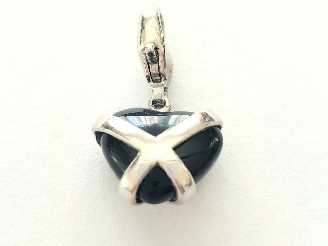 Ciondoli: Charm "Onyx Herz" Silber 925 - Neu – Nuovo e nell'imballaggio originale da Uetikon am See venduto da Coralreef 1