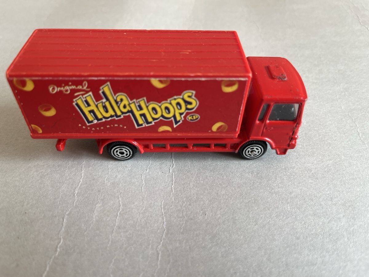 Hot Wheels Giocattoli: Hot Wheels MAN Truck, Hula Hoops,  – Usato da walenstadt venduto da Blumenzeit