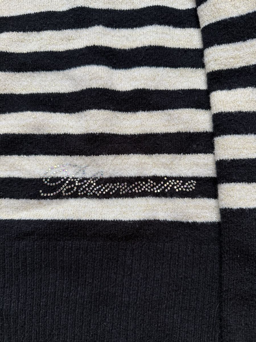 Maglioni & Felpe: blumarine sweater high collar wool stripped black – Usato da Meilen venduto da angelyxss 1