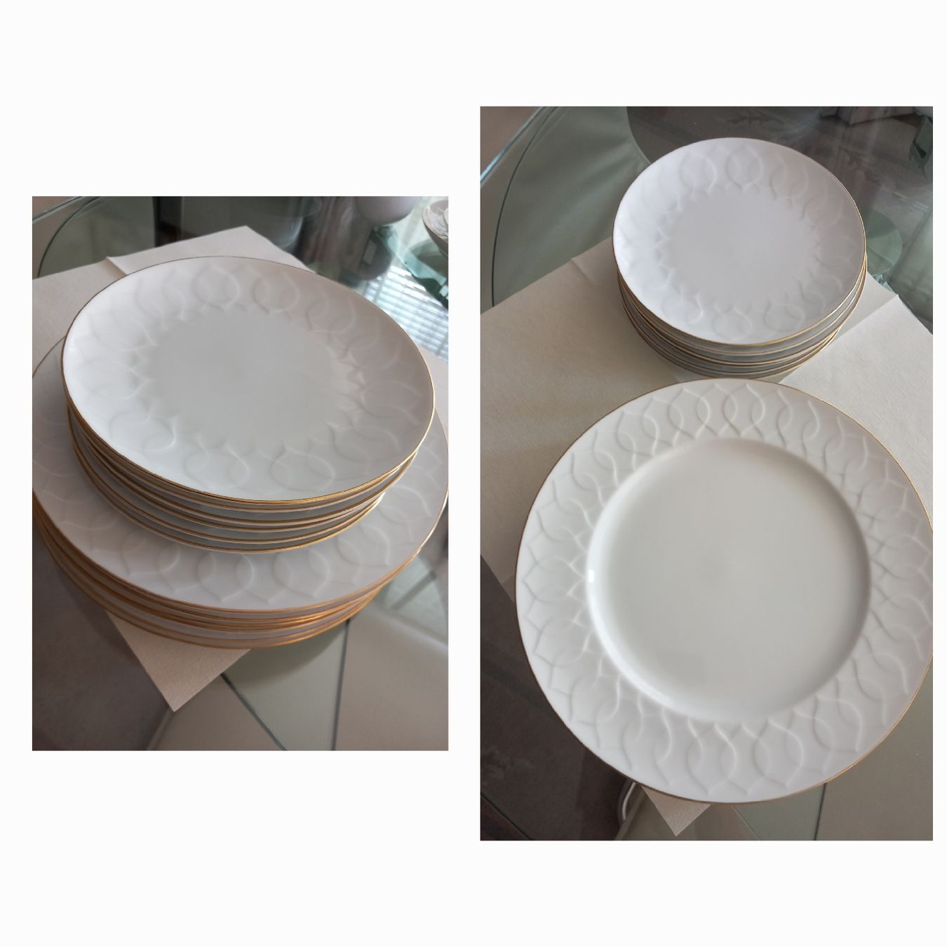Rosenthal Services de table: Rosenthal Lotus, weiss mit Goldrand  – D'occasion à Reinach AG par dan_9vsl 1
