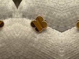 Van Cleef & Arpels Alhambra Ohrring – Tigerauge – Einzelstüc