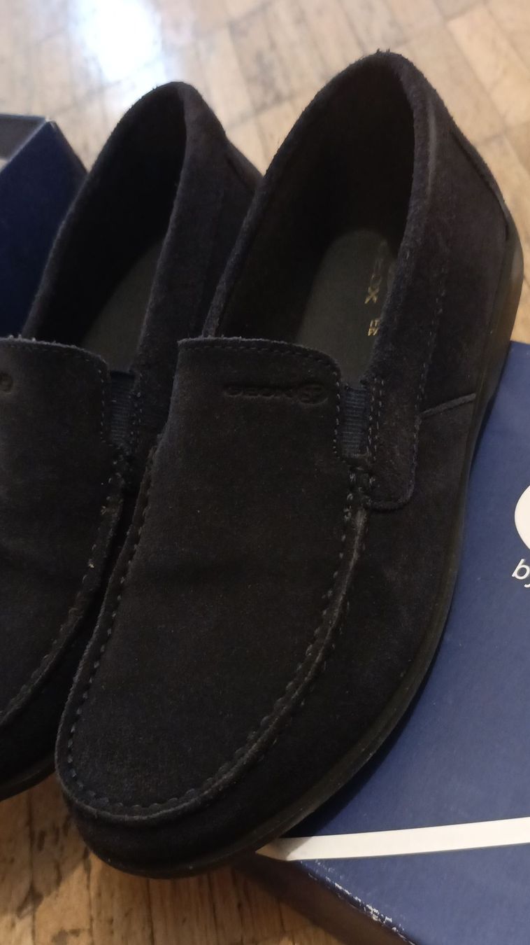 Scarpe da uomo: Geox Herren Slipper Mokassins Wildlede – Nuovo (secondo la descrizione) da Wädenswil venduto da ElGaddi
