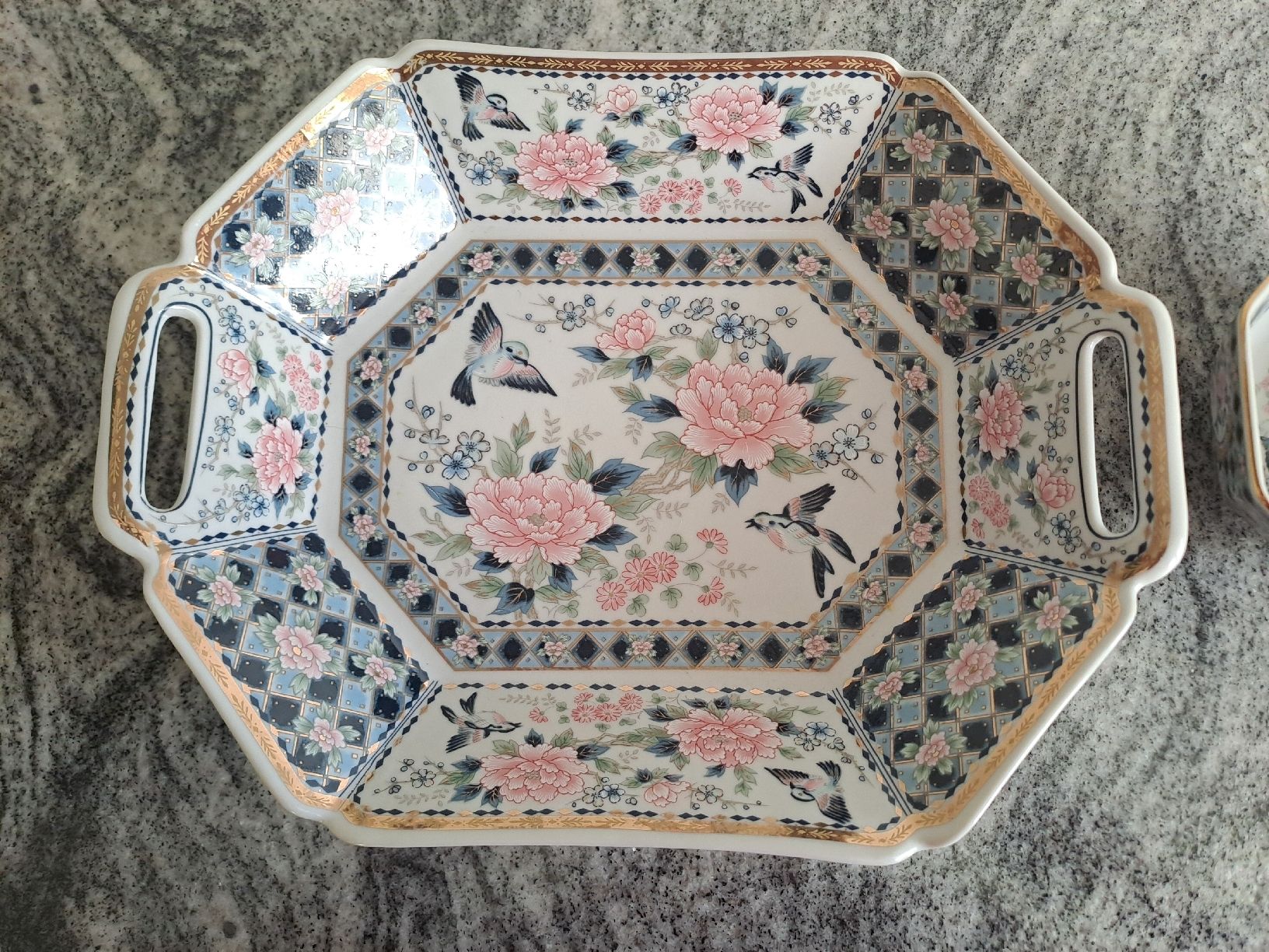 Schalen: Schale mit Blumen und Vögeln, 2-teilig – Gebraucht aus Rickenbach LU von bishiida 2