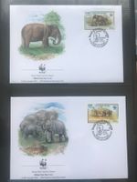 WWF Kambodscha 1997 Satz Malaya-Elefant illu. Ersttagsbriefe