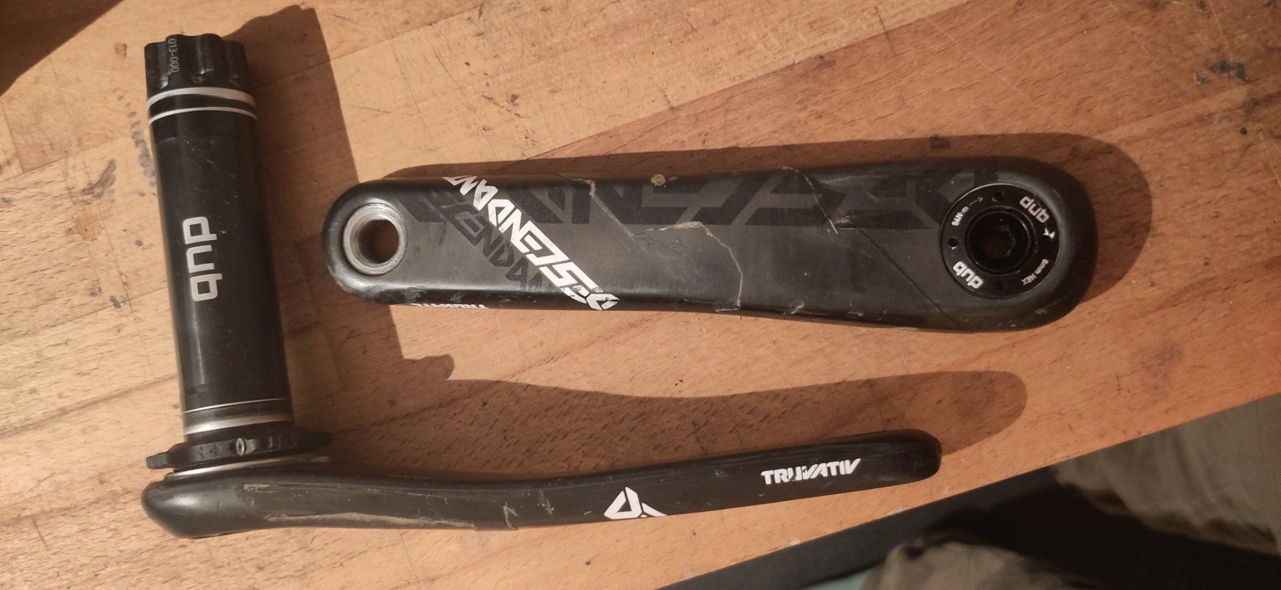 Truvativ Pezzi di ricambio: DESCENDANT Carbon DUB Crankset 170mm – Usato da Vermes venduto da knujiknuj