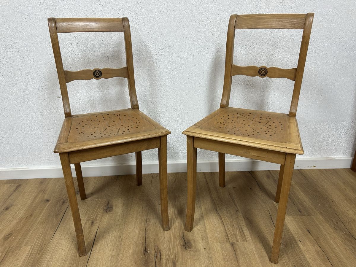 Sedie: 2er Set Biedermeierstühle – Usato da Basel venduto da Sackmann 1