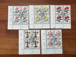 1982  PJ CH Erstag gest.Viererblock mit Tab  (K153)