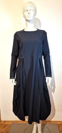 HIGH USE TECH Everyday Couture Kleid Nadelstreifen Gr. 42 XL
