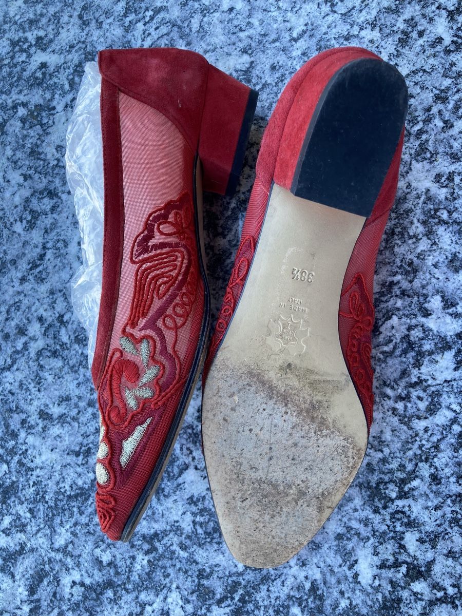 Walder Damenschuhe: Elegante rote Damenschuhe, Grösse 38.5 – Gebraucht aus Bäriswil BE von lilaviola 3