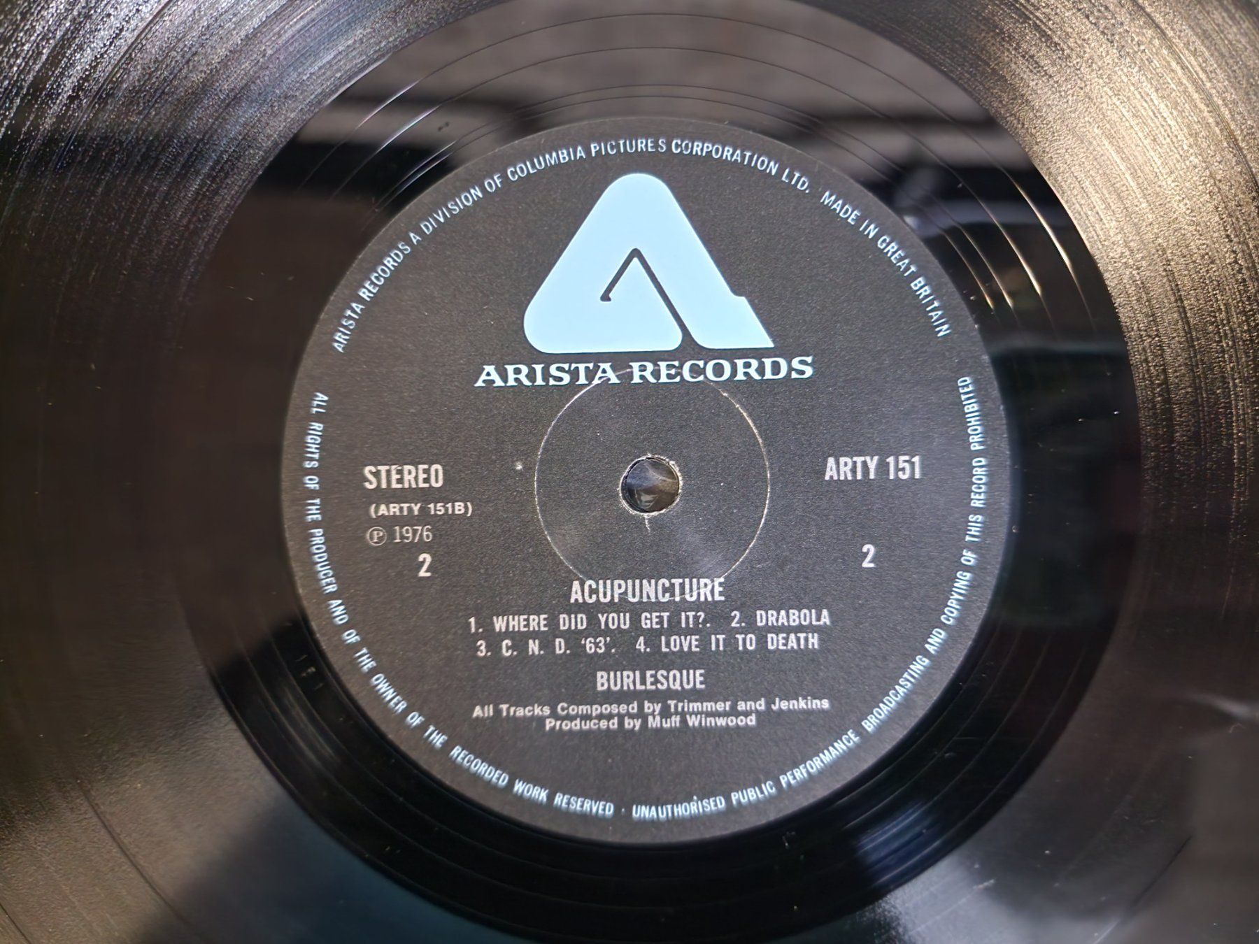 Dischi in vinile: Burlesque LP – Acupuncture – Usato da Root venduto da atelier22 2