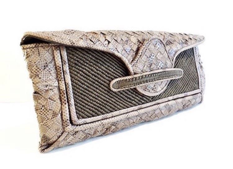 Bottega Veneta Borse da donna: Bottega Veneta python clutch – Usato da Dallenwil venduto da ZD2019 3