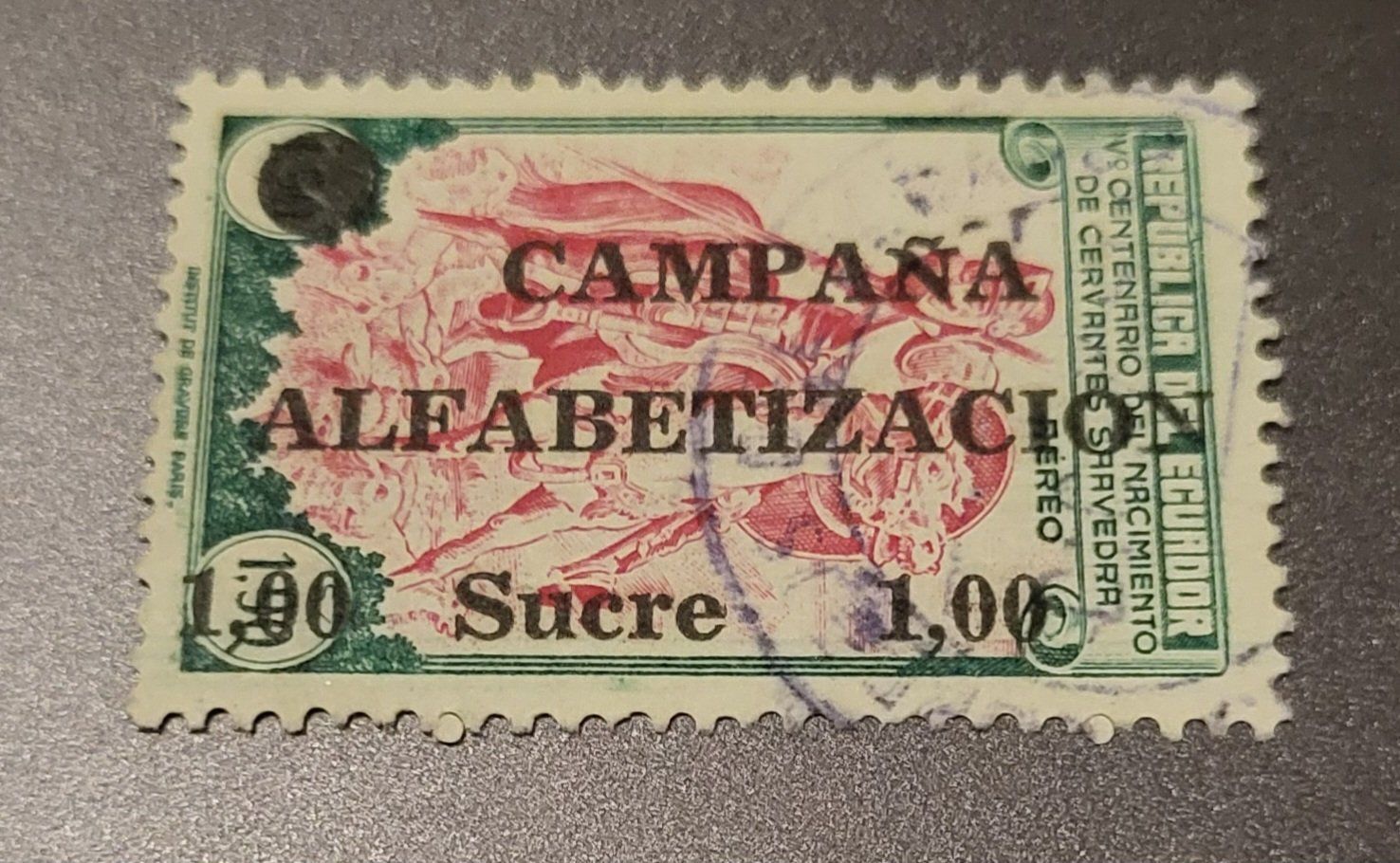 Tutti i francobolli: Ecuador 1951 alte briefmarke – Usato da St Gallen venduto da Stampsalshobby