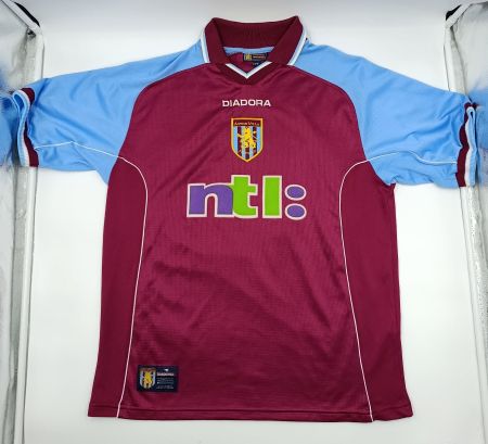 Vintage Aston Villa Trikot aus 2001, Gr. M