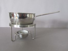 Kleines Kerzen Rechaud/Stövchen, Edelstahl